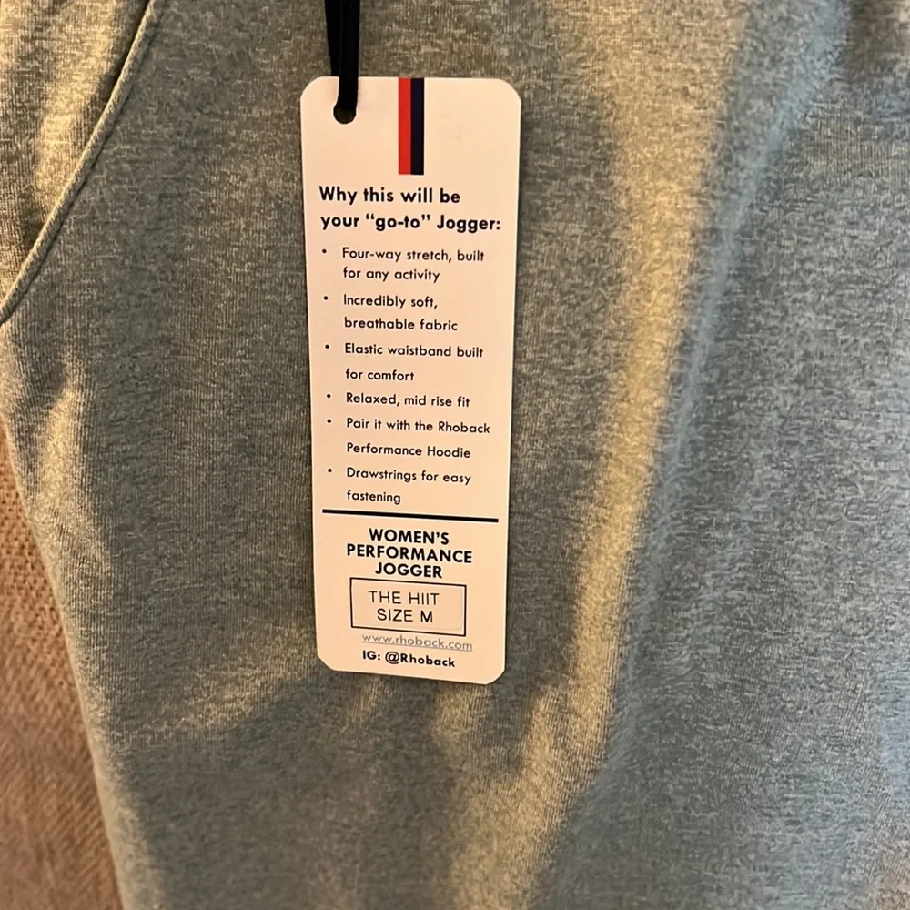 Brand new Rhoback women’s performance jogger size M Heather green - Picture 2 of 3